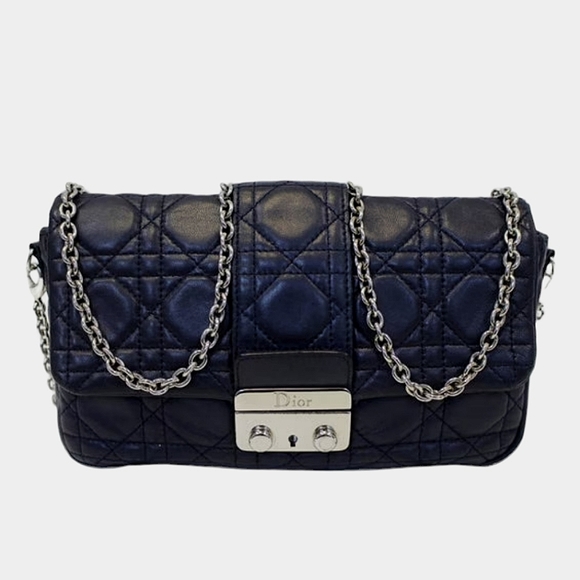 Christian Dior Black Cannage Leather Convertible Crossbody Bag - Picture 3 of 16